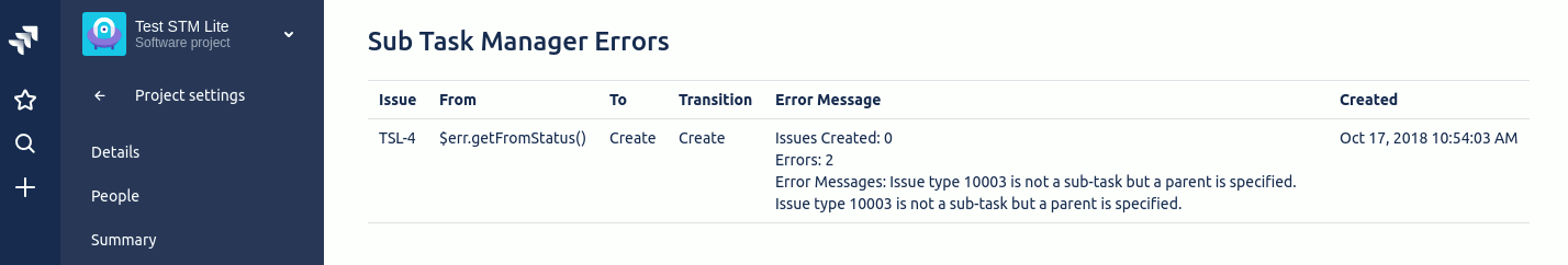 STM Lite - Stl Errors