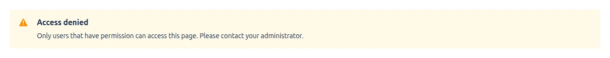 Secure Admin Cloud - Access Denied